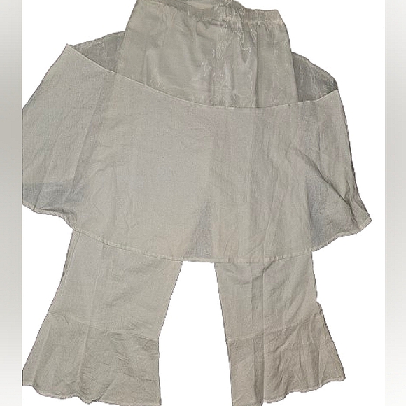 NWT LISA RENE, 3 PIECE LINEN/SHEER PANT SUIT SIZE M - Picture 5 of 15